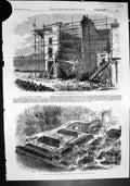 Old Fall Three Houses Hackney Prince Consorts Model Farm Windsor 1862 Victorian