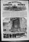 Antique Print Opening International Exhibition Earl Granville Address 1862 19th