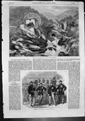 Antique Print Vigra GMines N Wales Crushing Mill Coventry Fire Brigade 1862