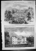 Old Coming Age Earl Coventry Park Wick House Pershore Croome Ho 1859 Victorian