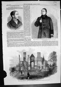 Old Benjamin Hall Edwin James Ruins Kings Newton Hall Derbyshire 1859 Victorian