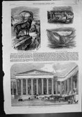Old Steinbock Inn Borca Pass Glacier Gries Remains Tomb Mausolus 1859 Victorian