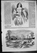 Old Miss Louisa Pyne Commencement High Level Sewer Victoria Park 1859 Victorian
