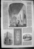 Antique Old Print St Marys Collegiate Ireland Monument Robert Stephenson 1862