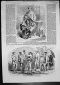 Old Hong Kong Chinese Girls 59Th Regiment Madras Native Infantry 1857