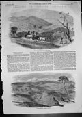 Antique Print Culham Upper Valley Swan Kangaroo Hunt Western Australia 1857