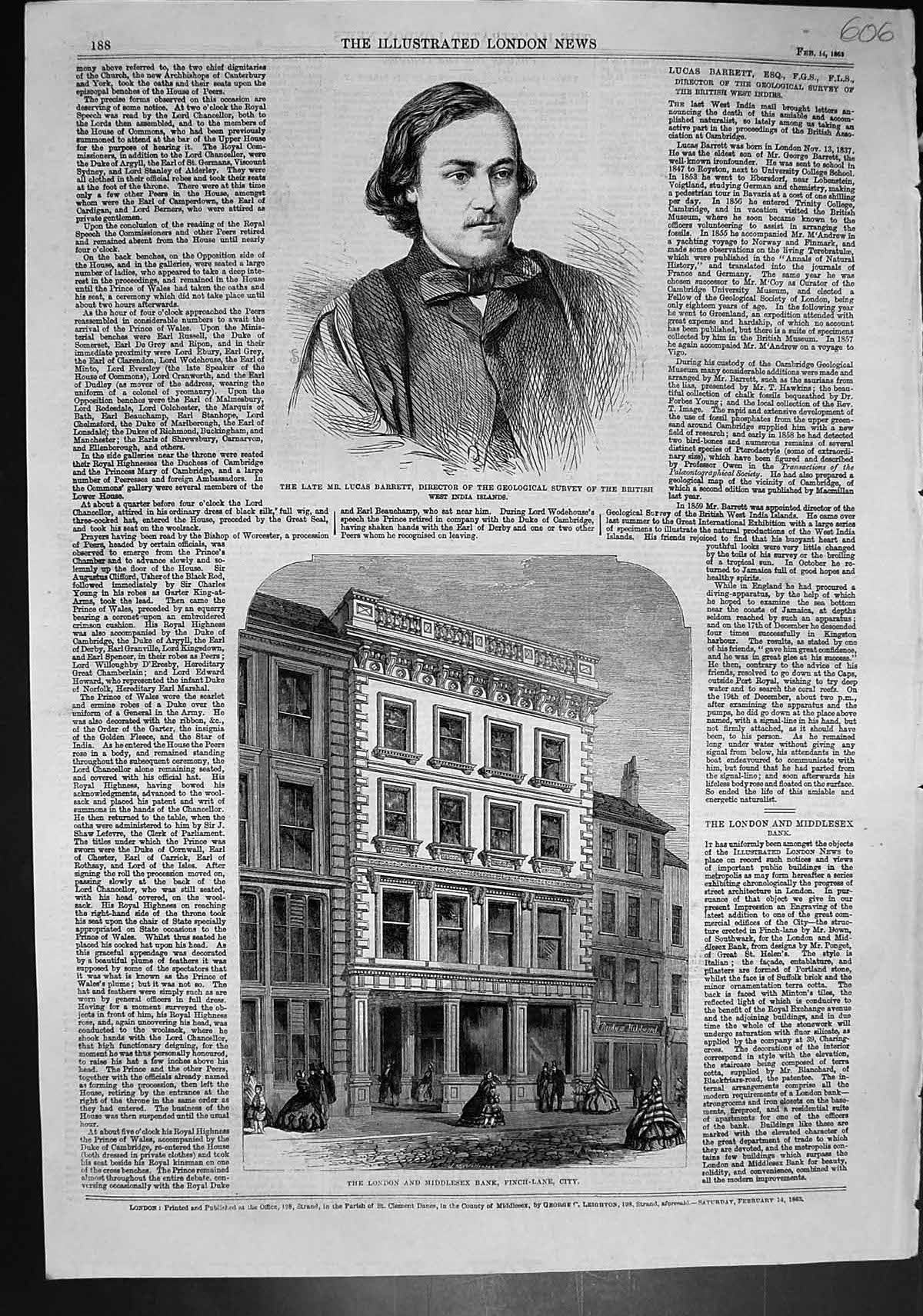 Antique Print Lucas Barrett London Middlesex Bank Bell Tower Westminster186