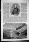 Old Rev J Henslow Ohio River N America Iron Lighthouse River Ebro 186 Victorian