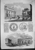 Old Odessa Theatre Colonnade Exchange Sheet Music England France 1854 Victorian