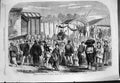 Original Old Antique Print Sketches Japan Storyteller Daily Scene Yokuhama 1861