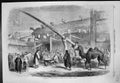 Antique Print Teahouse Pekin China Sitting Tables Outside Horse Camel 1861 19th
