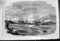 Antique Old Print China Departure Hockly Pier Sikh Cavalry Troops Peiho 1860