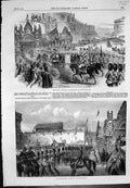 Old Bridal Procession Approaching St Georges Chapel Party Leaving 186 Victorian