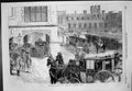 Original Old Antique Print Princess Leaving Castle For St Georges Chapel 1863