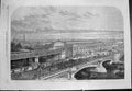 Old Antique Print London Chatham Dover Railway Station Blackfriars 1863 19th