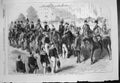 Old Antique Print Her Majesty Distributing Victoria Cross Hyde Park 1857 19th