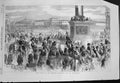 Original Old Antique Print Grand Entry Emperor Russia Into St Petersburg 1856