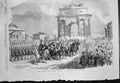 Antique Old Print Solemn Entry Emperor Russia Into Moscow August 29Th 1856