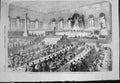 Antique Print Banquet Officers Crimean Army Great Riding School Moscow 1856