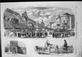 Old Print Moscow Rag Secondhand Market Street Sentinel Merchants Car 1856 19th
