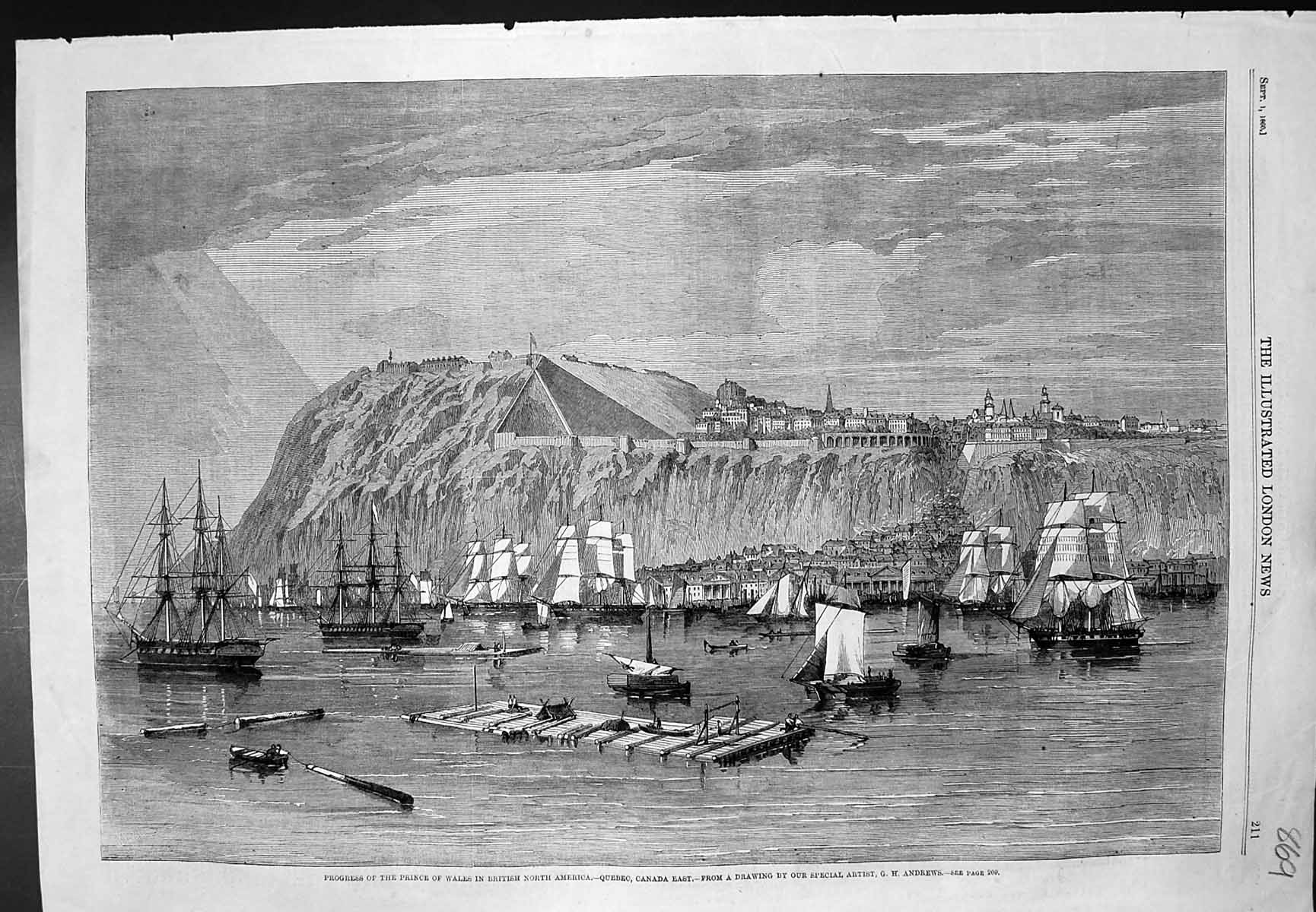 Old Progress Prince Wales British North America Quebec Gh Andrews 186 Victorian