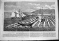 Old Antique Print Canadian Lumber Trade Raft St Lawrence G H Andrews 1863 19th