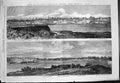 Old Print Victoria Vancouver Island Hospital Point Bridge Jamess Bay 1863 19th