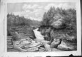 Old Print Natural Steps River Montgomerency Near Quebec G H Andrews 1862 19th