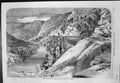 Original Old Antique Print Baltimore Ohio Railway Tray Run Viaduct 1861 19th