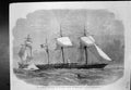 Antique Print Civil War Sloop War 290 Alabama Merchant Ship Tonowanda 1862