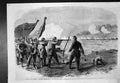 Antique Old Print War America Battle Bull Run New York Alabama Regiment 1862