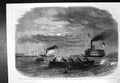 Antique Print War America Civil War Despatch Galley Potomac Freestone 1861 19th