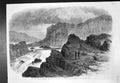 Original Old Antique Print Civil War America Great Falls Potomac 1861 Victorian