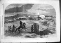 Antique Old Print Band Playing French Camp General Canrobert Balaclava 1855