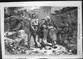 Antique Print Street Sebastopol Allied Siers Singing No More Trenches 1855 19th