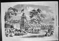 Antique Old Print Rutt Jatthra Hindoo Festival Held Juggernauth Orissa 1857