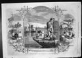 Original Old Antique Print Methods Conveying Cotton India Ports Shipment 1861