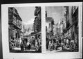 Old Antique Print Street Scenes Lahore Narrow Streets High Buildings 1858 19th