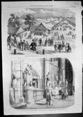 Old Print Agricultural Show Battersea Tomb Earl Canning Westminster 1862 19th