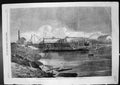 Original Old Antique Print Inundations Fens Syphon Dam Middle Level Drain 1862