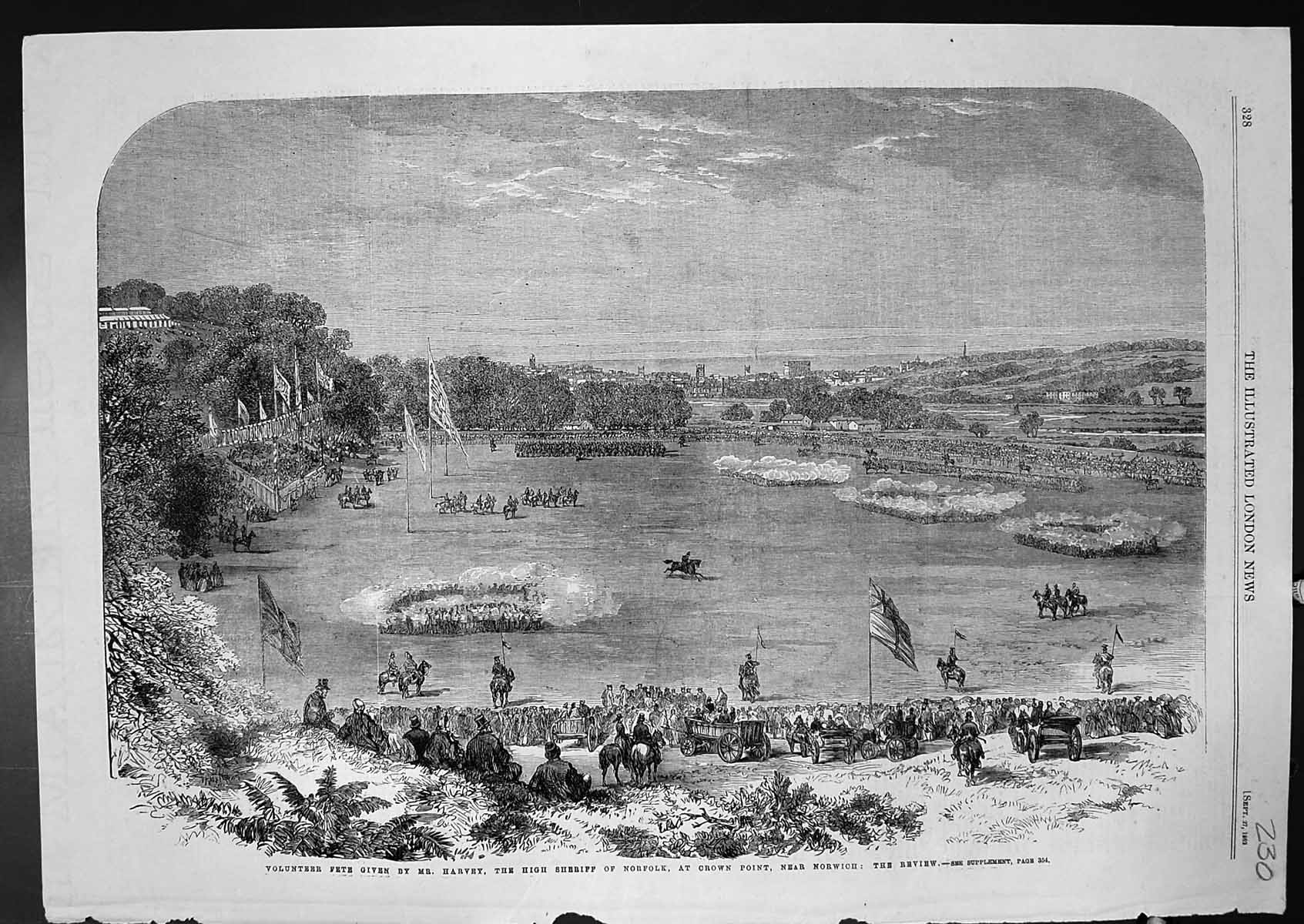 Old Volunteer Fete Given Mr Harvey High Sheriff Norfolk Crown Point18 19th