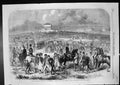 Old Print Volunteer Field Day Brighton Arrival Volunteers Racecourse 1862 19th