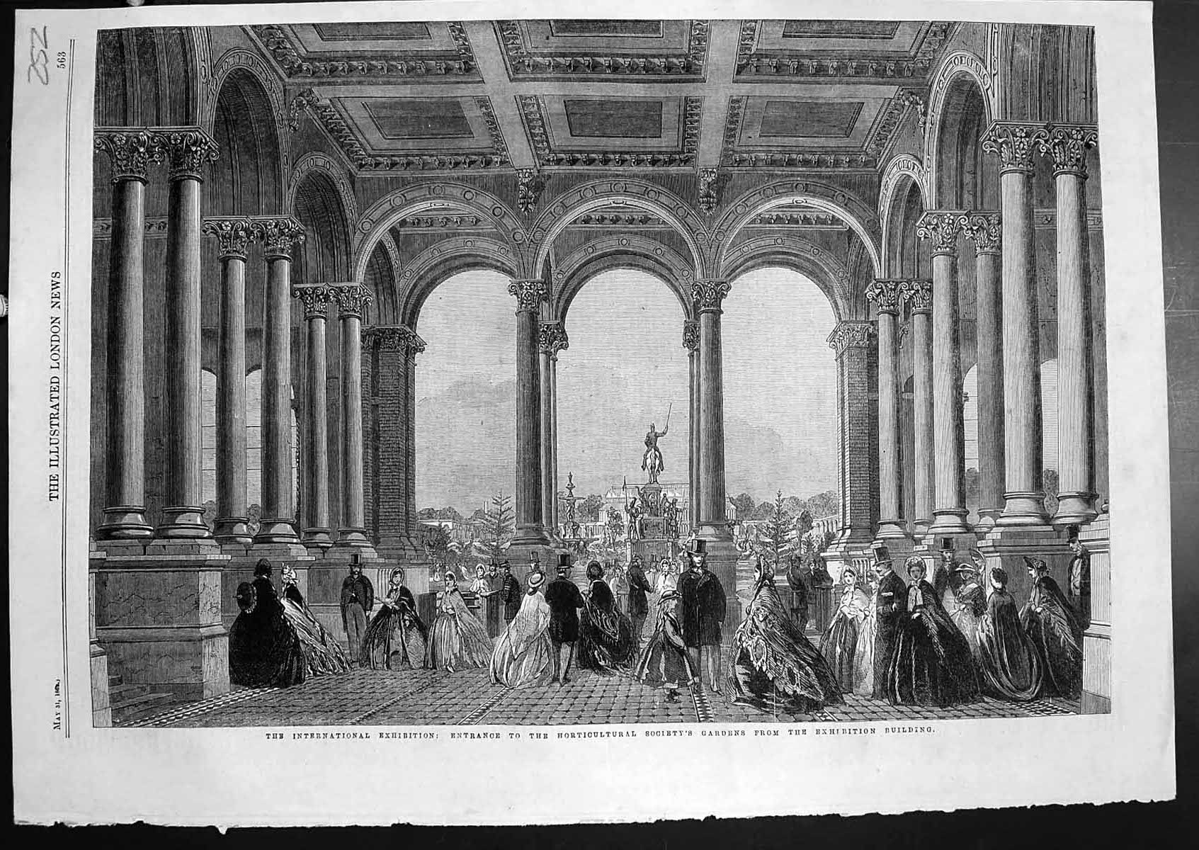 Old International Exhibition Horticultural Soc Gardens Entrance 1862 Victorian