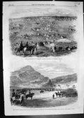 Old Print Volunteer Day Brighton Lady Belhaven Cameronians Edinburgh 1862 19th