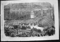 Antique Old Print International Exhibition View Orchestra Opening Day 1862 19th