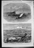Antique Old Print Entrance Port Jackson New South Wales Sydney Capital 1863