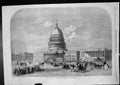 Old Antique Print Capitol Washington U S A GChain Mayor Portsmouth 1859 19th