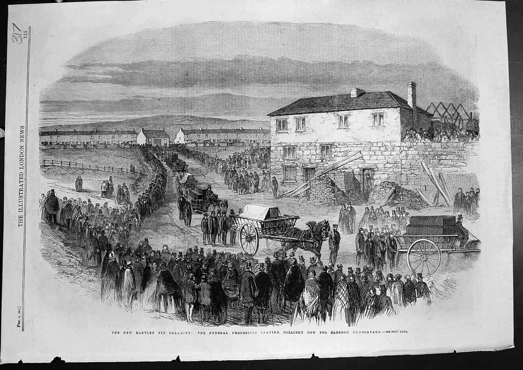 Old New Hartley Pit Calamity Funeral Gilbert Ward Anthony Davison 186 Victorian