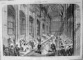 Antique Old Print Royal Marriage Bride Passing Up Nave St Georges Chapel 1863