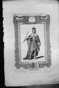 Antique Old Print Henry Vii Defeated Richard 111 1485 Crowned 1485 Died 1509 120J647
